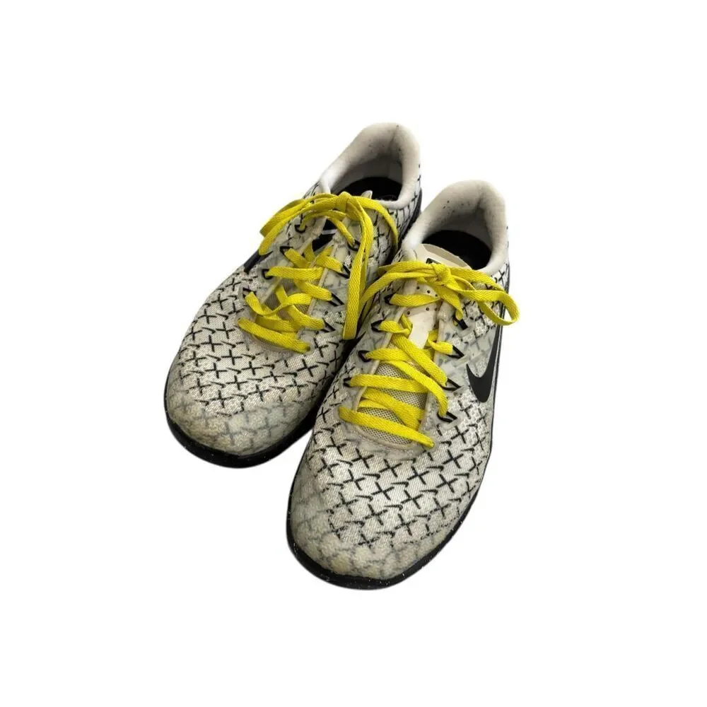 Nike Metcon Training Shoes Black Yellow Speckled Sole Women’s 7.5